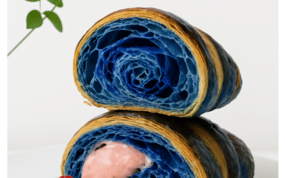 PUFFETTA IL CROISSANT BLU CHE SORPRENDE